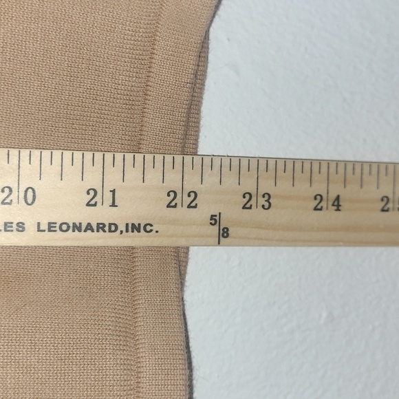 Crystal Kobe Sweater Brown Beaded Crew Neck Jasper Pearl Embellished Sz 3/4 - Picture 7 of 8